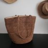 ANDO Sac à Main en Raphia